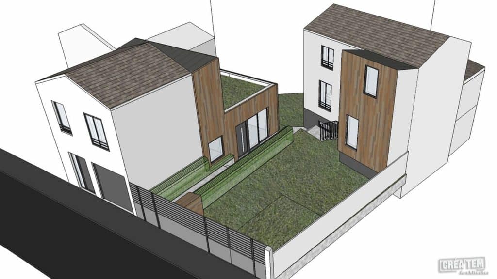 Rénovation énergétique+ 2 boîtes bois (projet)